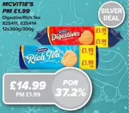 Bestway MCVITIE'S Digestive/Rich Tea offer