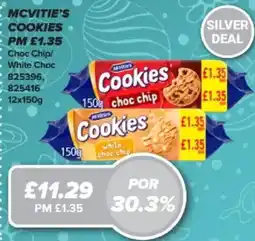 Bestway Mcvitie's cookies Choc Chip/ White Choc offer
