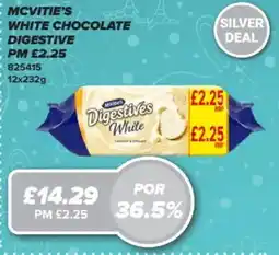 Bestway MCVITIE'S White chocolate digestive offer