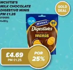 Bestway MCVITIE'S Milk chocolate digestive minis offer