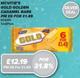 Bestway MCVITIE'S Gold golden caramel bars offer