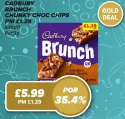 Bestway CADBURY Brunch chunky choc chips offer