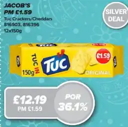 Bestway JACOB'S Tuc Crackers/Cheddars offer