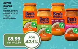 Bestway Ben's sauce offer
