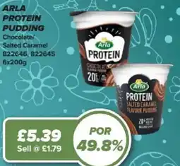 Bestway ARLA Protein pudding Chocolate/ Salted Caramel offer