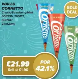 Bestway WALLS Cornetto Classic/Strawberry/Mint offer