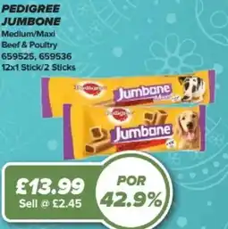 Bestway PEDIGREE JUMBONE Medium/Maxi Beef & Poultry offer