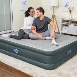 Costco Sealy Fortech Queen Sized Airbed with Built-in Pump offer