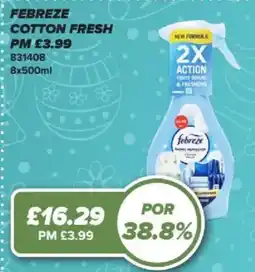 Bestway Febreze cotton fresh offer