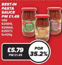 Bestway Best-in pasta sauce offer