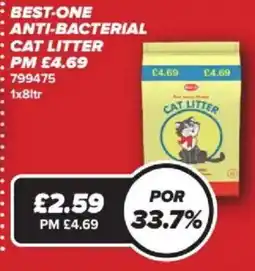 Bestway BEST-ONE Anti-bacterial cat litter offer