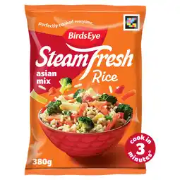 Iceland Birds Eye Steamfresh 2 Asian Mix Rice Steam Bags 380g offer