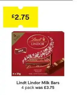 SuperValu Lindt Lindor Milk Bars offer