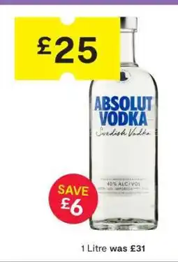 SuperValu Absolut Vodka offer