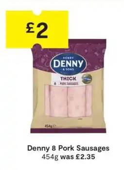 SuperValu Denny 8 Pork Sausages offer