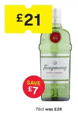 SuperValu Tanqueray Export Strength London Dry Gin offer