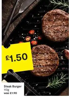 SuperValu Steak Burger offer