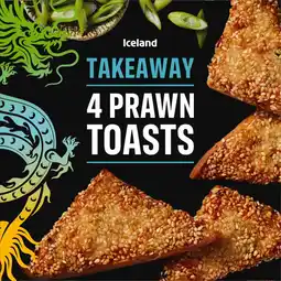 Iceland Iceland Takeaway 4 Prawn Toasts 140g offer