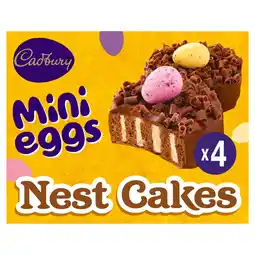 Iceland Cadbury Mini Eggs Milk Chocolate Easter Nest Cakes 4 Pack offer