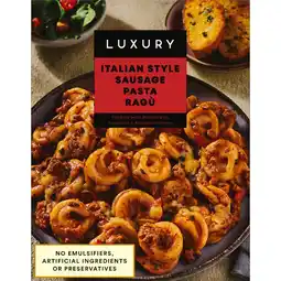 Iceland Iceland Luxury Italian Style Sausage Pasta Ragù 400g offer