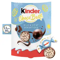 Iceland Kinder 11 Choco Balls Milk & Crisp Sensations 90g offer