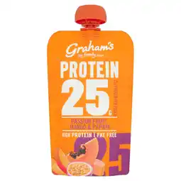 Iceland Graham's The Family Dairy Protein 25g Passion Fruit, Mango & Papaya 200g offer