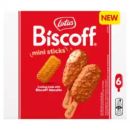 Iceland Lotus Biscoff Mini Sticks 6 x 300ml offer