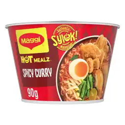 Iceland Maggi Hot Mealz Spicy Curry Flavour Noodles 90g offer
