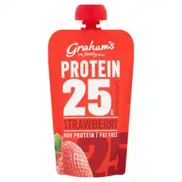 Iceland Graham's The Family Dairy Protein 25g Strawberry 200g offer