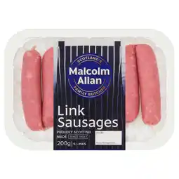 Iceland Malcolm Allan 6 Link Sausages 200g offer