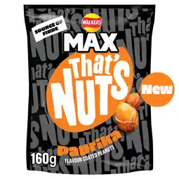 Iceland That’s Nuts Walkers Max Paprika Sharing Coated Peanuts 160g offer