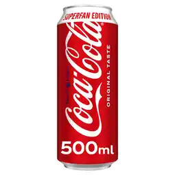 Iceland Coca-Cola Original Taste 500ml Superfan Can offer