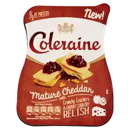 Iceland Coleraine Mature Cheddar with Crunchy Crackers & Chunky Country Relish 72g offer