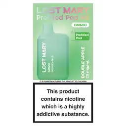 Iceland Lost Mary BM600 Double Apple Prefilled Pod Kit 20mg offer