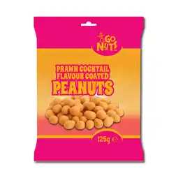 Iceland Go Nuts Prawn Cocktail Coated Peanuts 125g offer