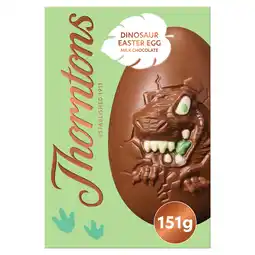 Iceland Thorntons Dinosaur Milk Chocolate Easter Egg 151g offer
