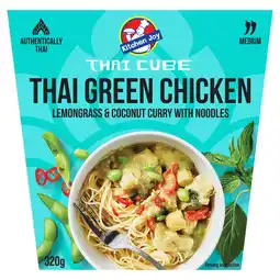 Iceland Kitchen Joy Thai Green Chicken Lemongrass & Coconut Curry with Noodles 320g offer