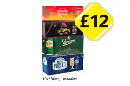 Londis Thatcher's Blood Orange, Kopparberg Mixed Fruits, Staropramen, Poretti offer