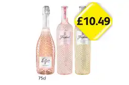 Londis Kylie Prosecco, Freixenet Italian Rosé, Pinot Grigio offer