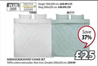 JYSK Seersucker Duvet Cover Set offer