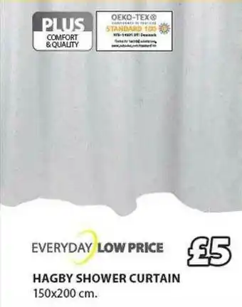 JYSK Hagby Shower Curtain offer