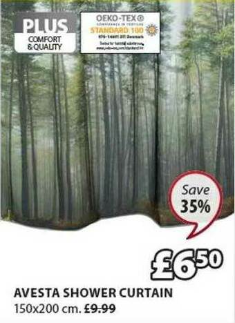 JYSK Avesta Shower Curtain offer