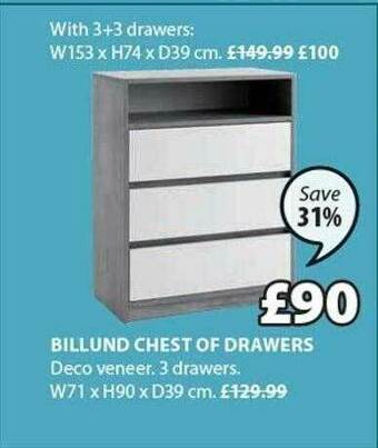 JYSK Billund Chest Of Drawers offer