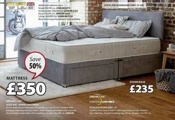 JYSK Mattress, Divan Base offer