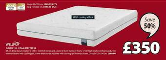 JYSK Gold F110 Foam Mattress offer