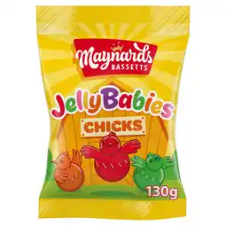 Iceland Maynards Bassetts Jelly Babies Chicks Sweets Sharing Bag 130g offer