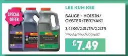 Bestway LEE KUM KEE SAUCE - HOISIN/OYSTER/TERIYAKI offer