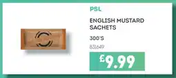 Bestway PSL ENGLISH MUSTARD SACHETS offer