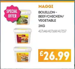 Bestway MAGGI BOUILLON - BEEF/CHICKEN/VEGETABLE offer