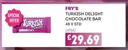 Bestway FRY'S TURKISH DELIGHT CHOCOLATE BAR offer